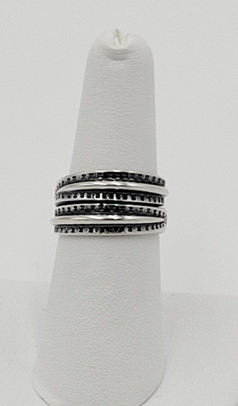 David Andersen Jewelry Vintage Norwegian David Andersen Sterling Silver Viking Saga Series Wrap Ring