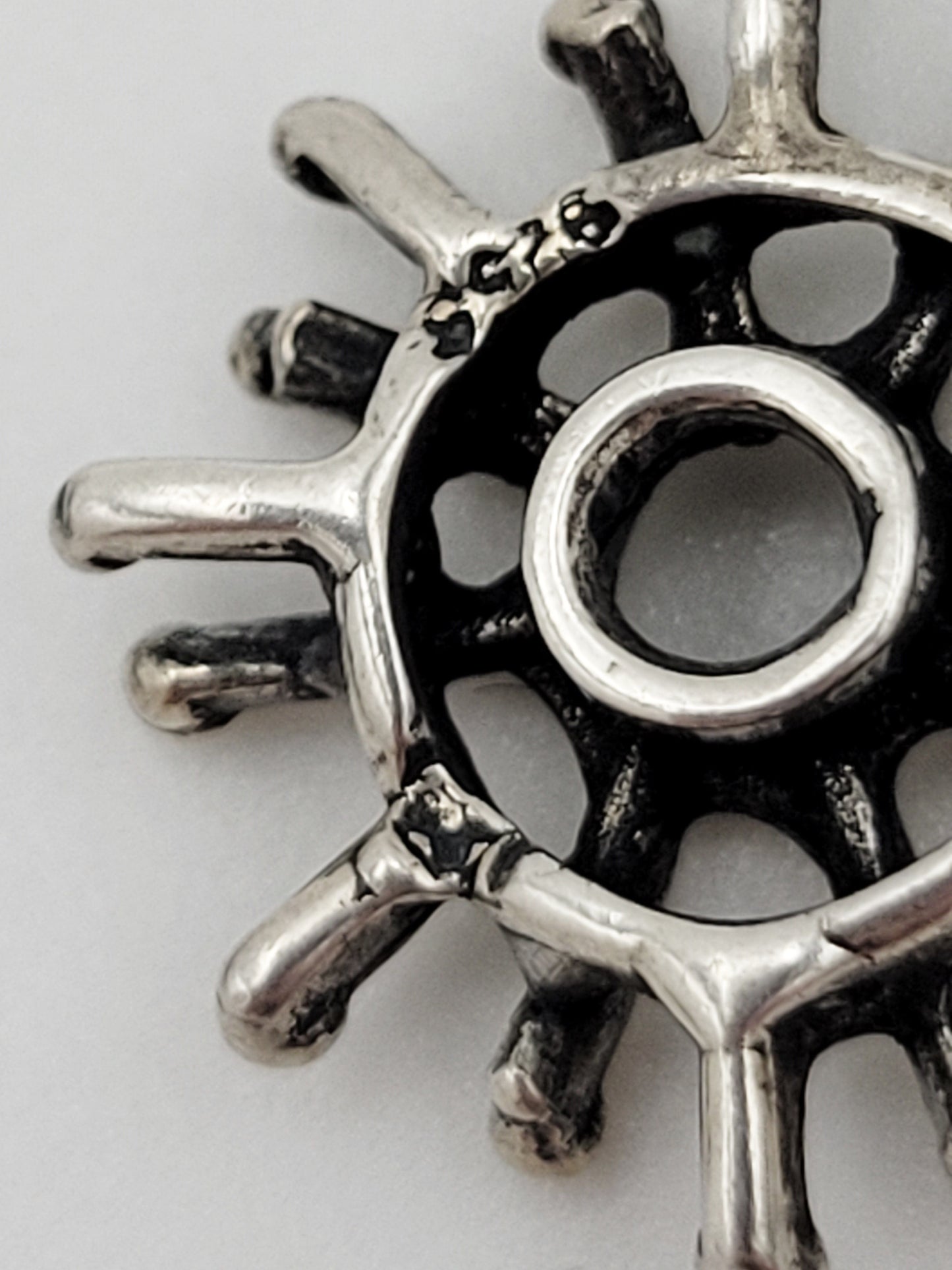 E + P Studio Norway Jewelry RARE Norway Studio E+P Sterling Abstract MOD Brutalist Dangle Earrings 1960s