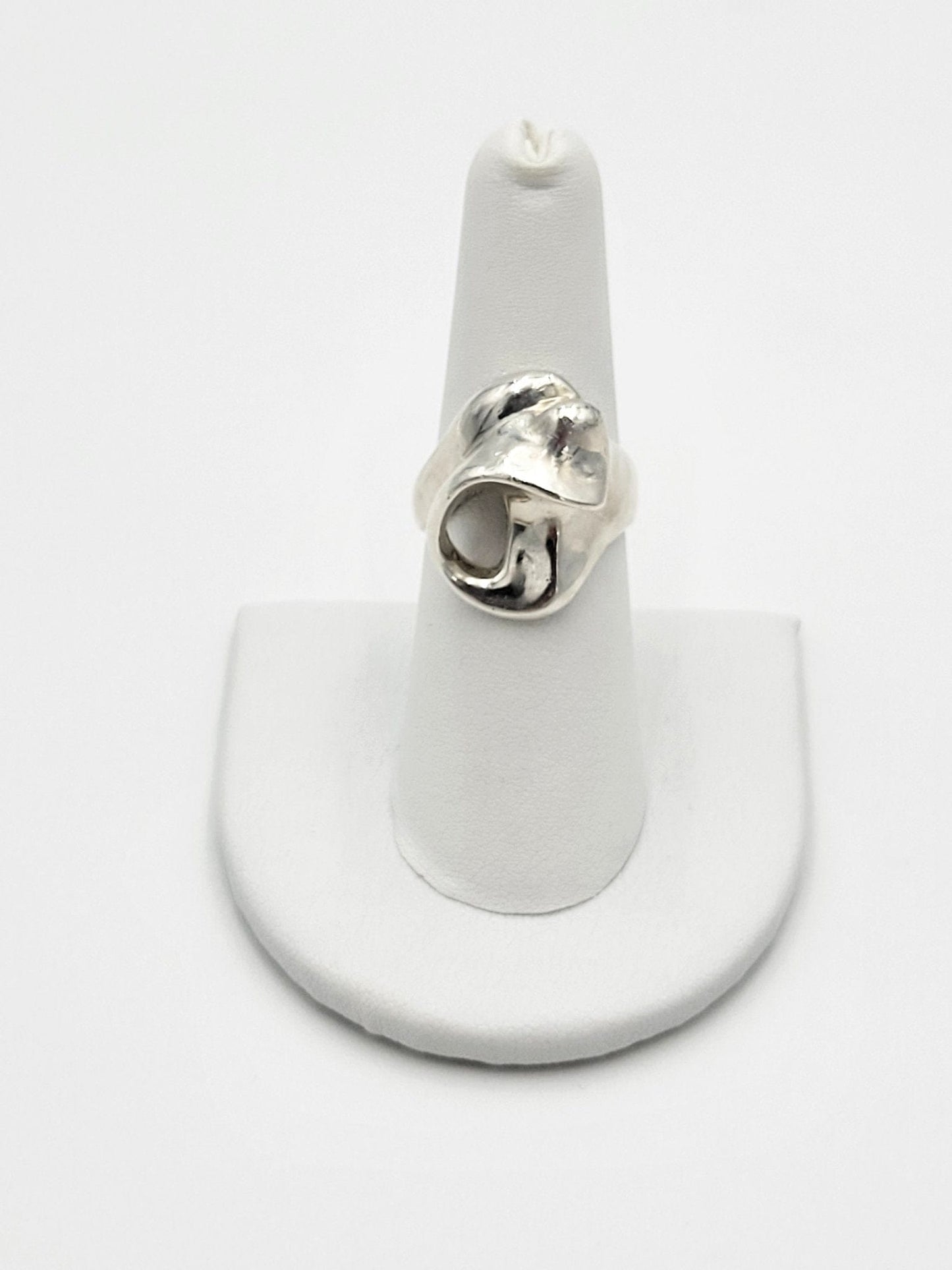 Erika Hult de Corral "Ric" Jewelry Exceptional Artisan 925SS Erika Hult de Corral "RIC" Taxco Modernist Cocktail Ring