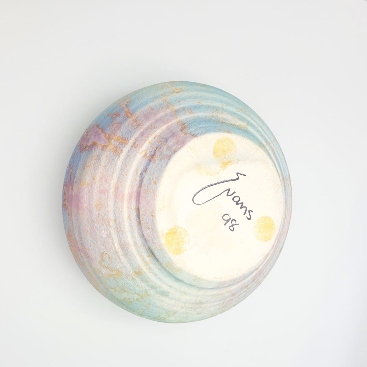 Evans Vase Superb Tony Evans Abstract Modernist Raku Ceramic Vase