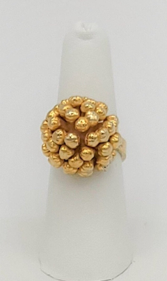 Flora Danica Jewelry Vintage Sterling Flora Danica Denmark Atomic Starburst Cluster Cocktail Ring