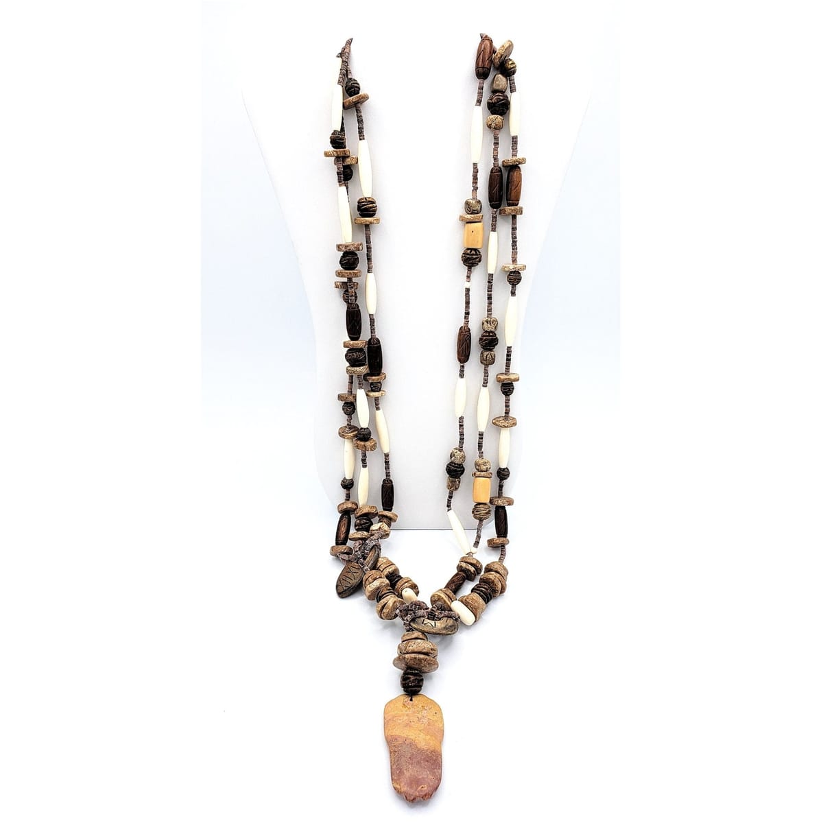Gerda Lynggaard Monies Jewelry 1980s Gerda Lynggaard MONIES Early & Rare Monumental Carved Statement Necklace