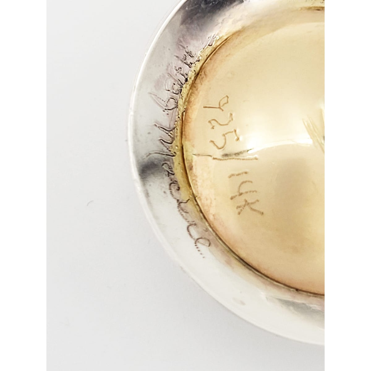 H & BJ Mackie Jewelry USA Designers Harry & BJ Mackie 14k Sterling Pearl Dome Pendant Necklace
