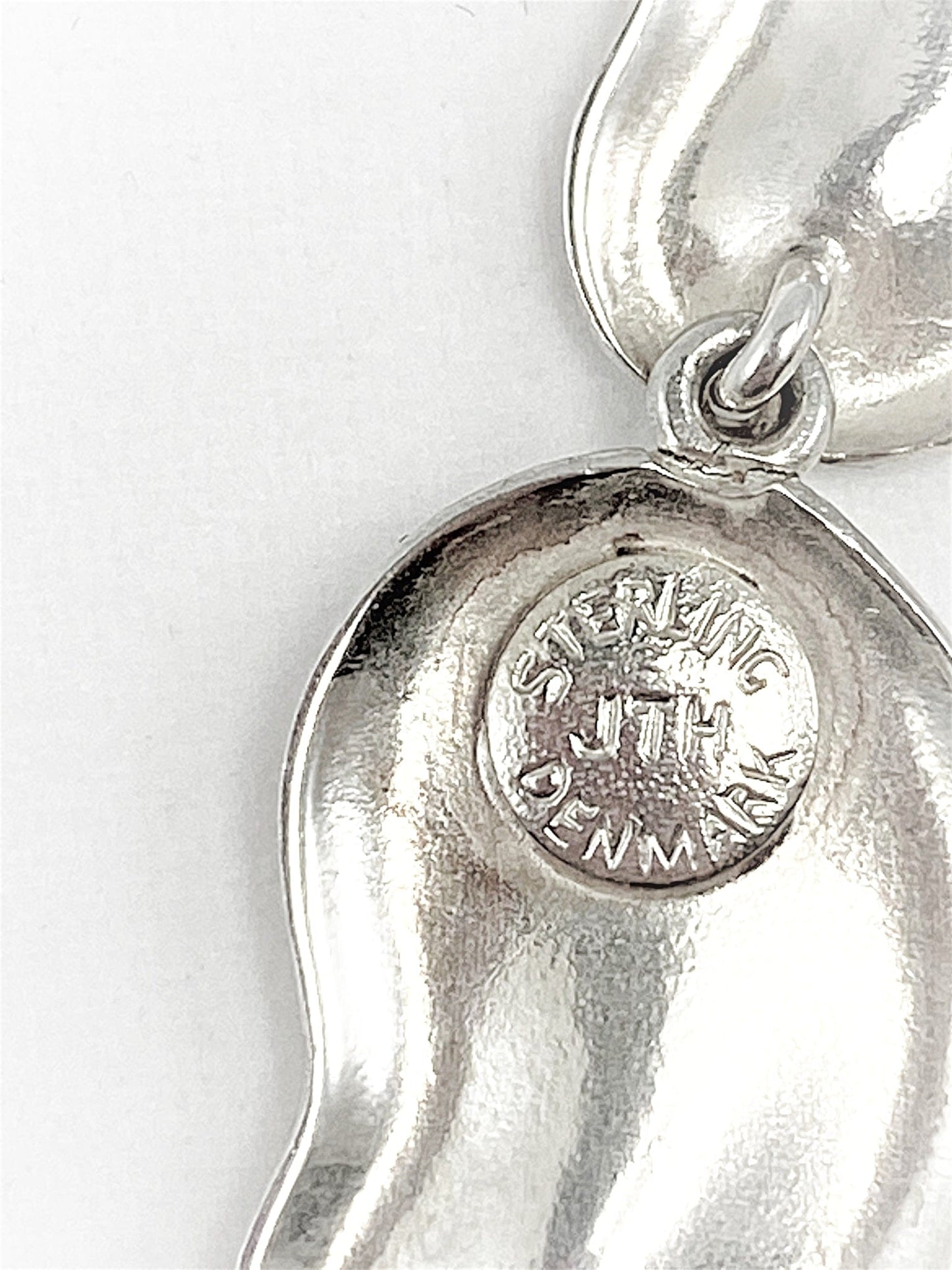 Hansen Denmark Jewelry Rare Danish Jens Tage Hansen Sterling Abstract Modernist BEAN Bracelet 50s/60s