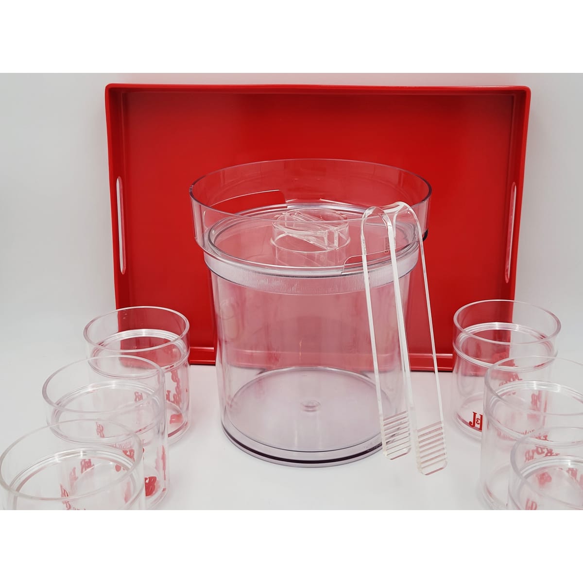 J & B Scotch Whisky Barware Set J & B Lucite Tumbler Barware Set