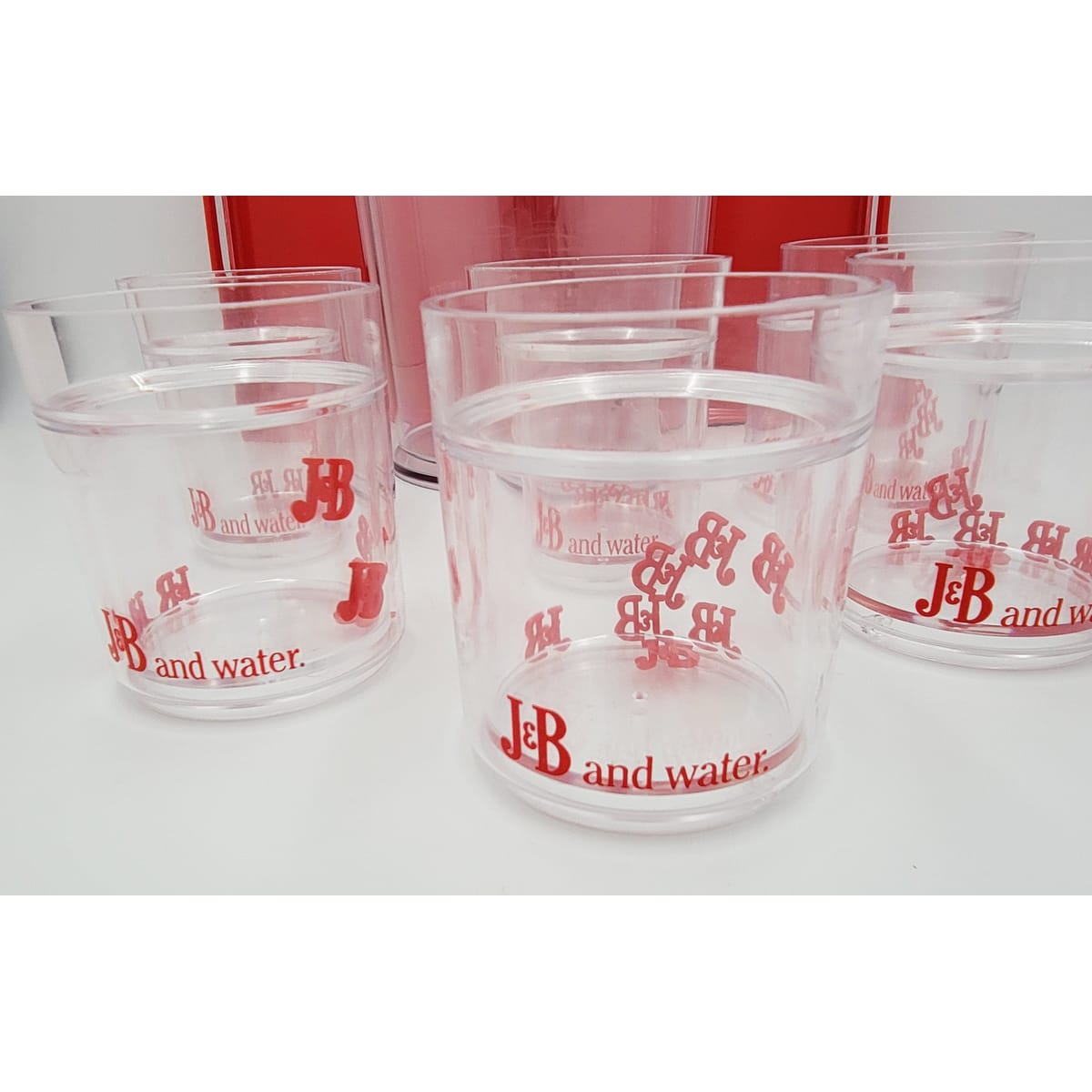 J & B Scotch Whisky Barware Set J & B Lucite Tumbler Barware Set