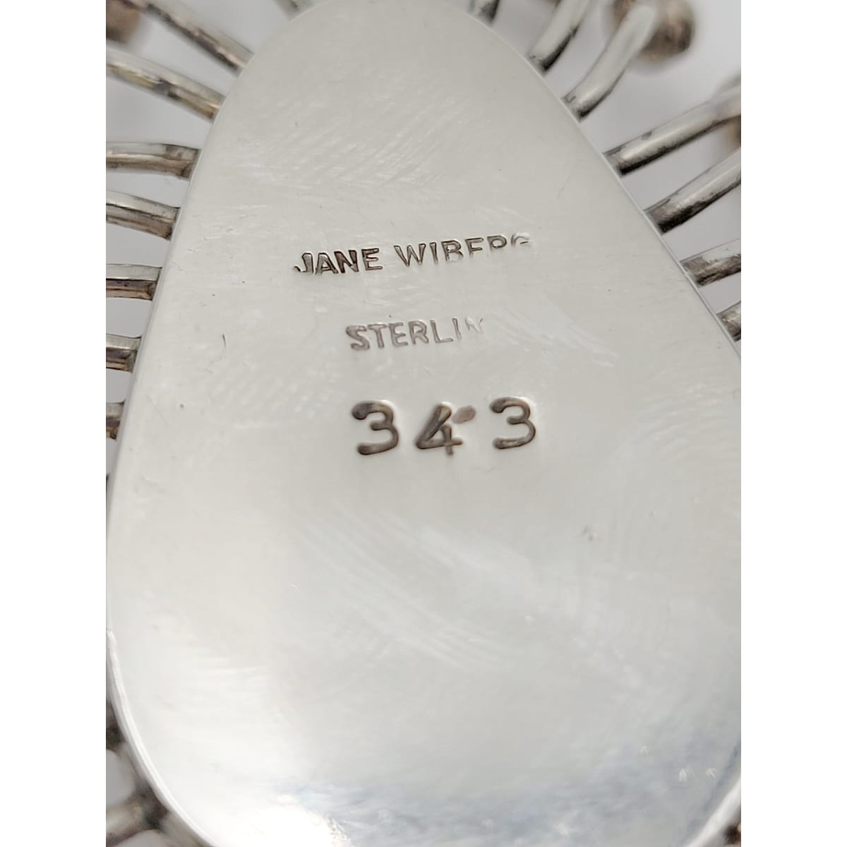 Jane Wiberg Jewelry Superb Rare Danish Jane Wiberg Sterling & Quartz Necklace