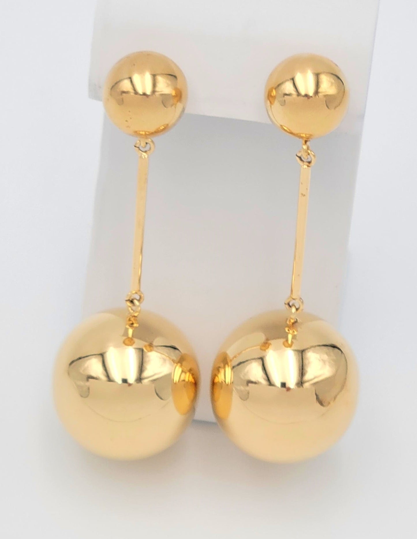 JW Anderson Jewelry JW Anderson Italian Huge Modernist Dangling Orbs Runway Earrings