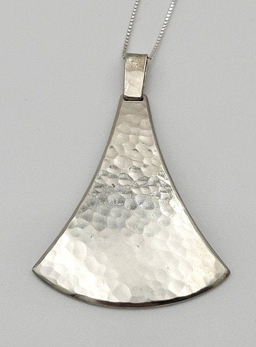 Kaj Faale Larsen Jewelry Super RARE Kaj Faale Larsen Norway 925S Viking Axe Head Necklace - Circa 1960's