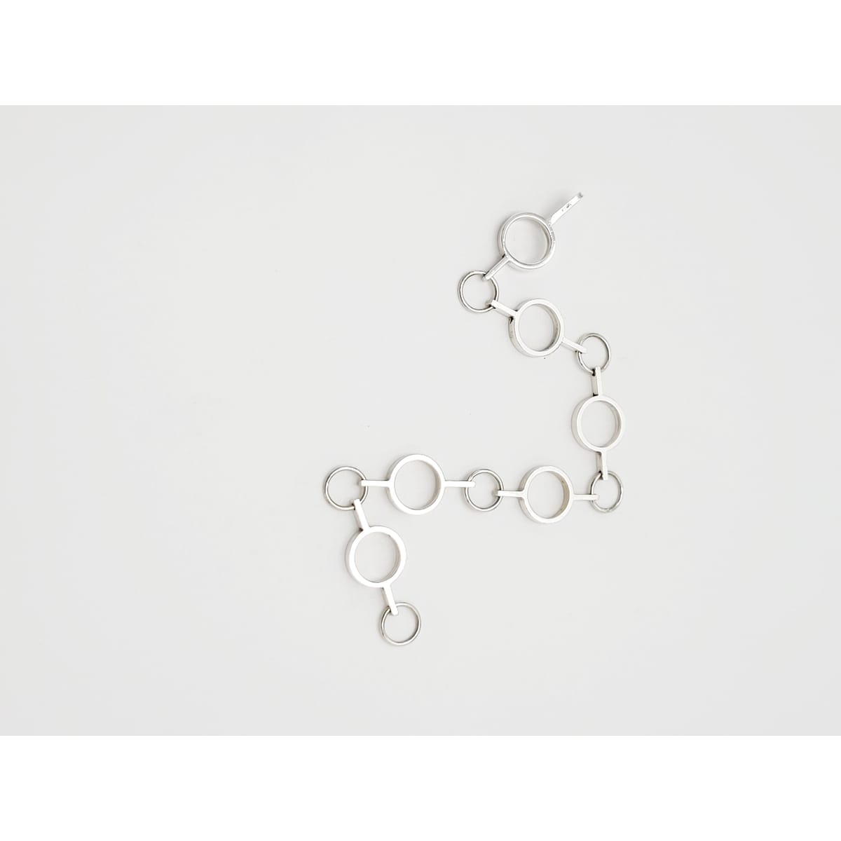 Kalevala Koru Jewelry Rare Paula Häiväoja Kalevala Koru Oy Sterling Modernist Geometric Bracelet 1971