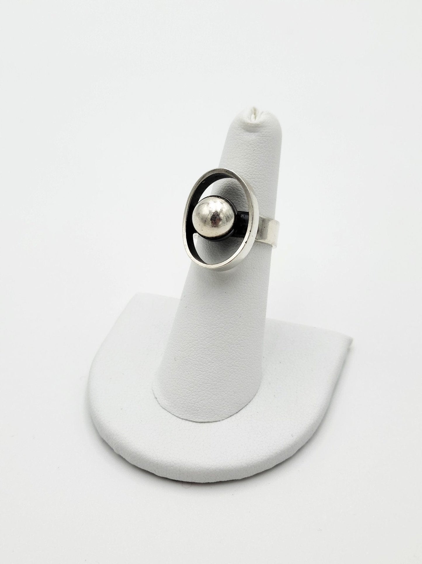 Kupittaan Kulta Jewelry Vintage Kupitaan Kulta Finnish Designer Elis Kauppi 925S Modernist 3-D Ring