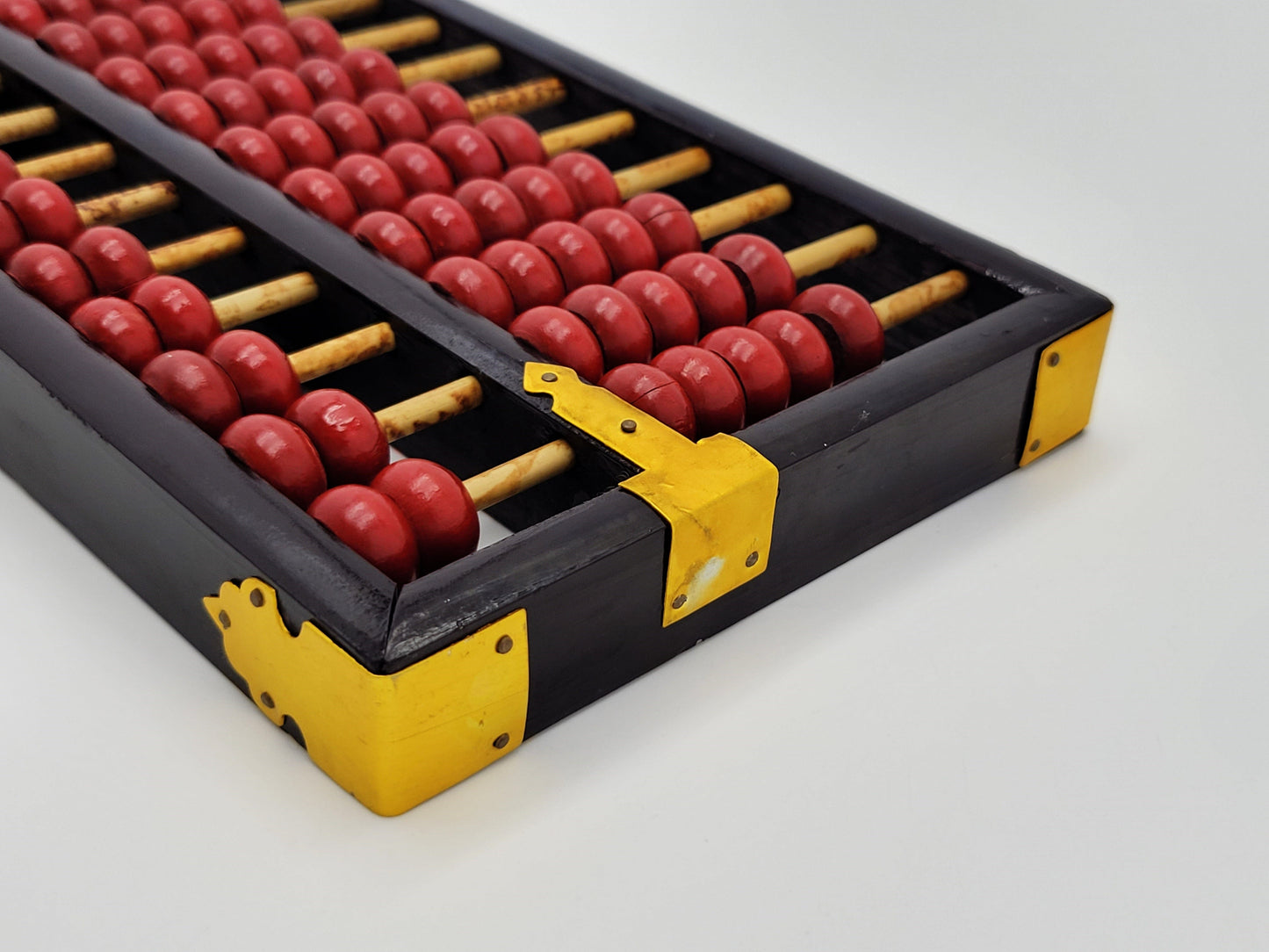 Lotus Flower Abacus Original Lotus Flower Brand PRC Handcrafted Bamboo Abacus Suanpan 1950s