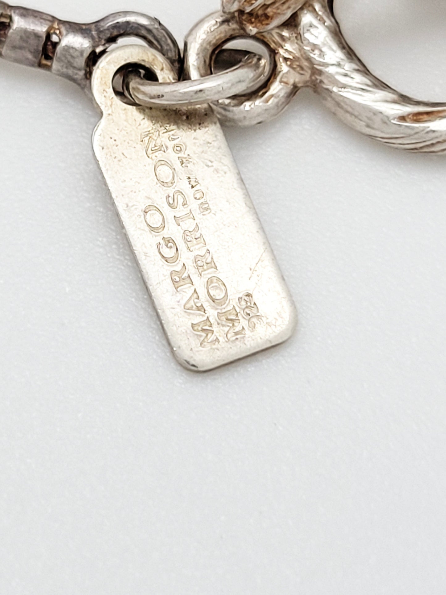 Margo Morrison Jewelry Superb Designer Margo Morrison NYC Sterling Floating Stones XL Necklace Mint!