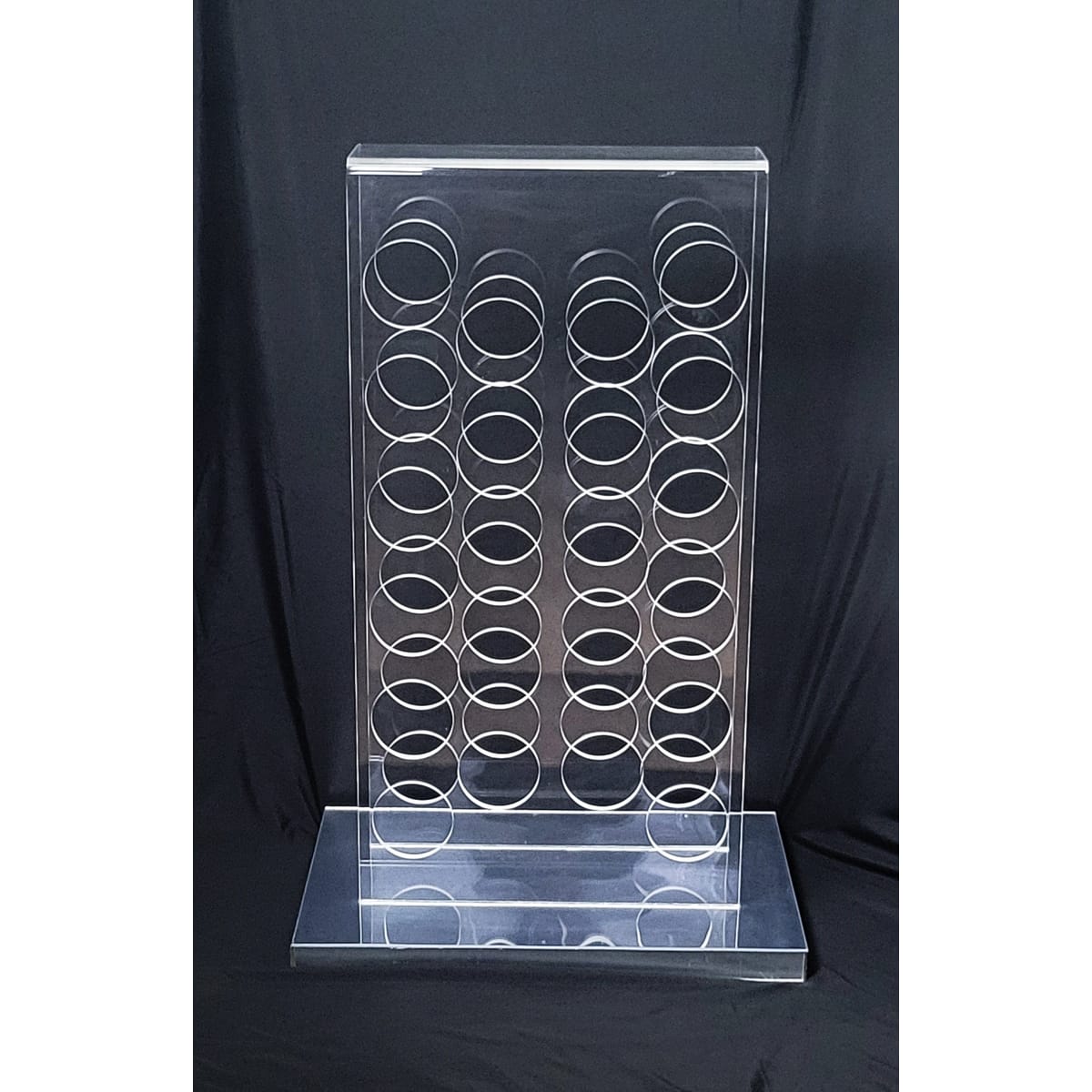 Milo Baughman Thayer Coggin Barware Baughman 4 Thayer Coggin Lucite & Mirrored Wine Rack 3 FT Tall! Circa 1960s