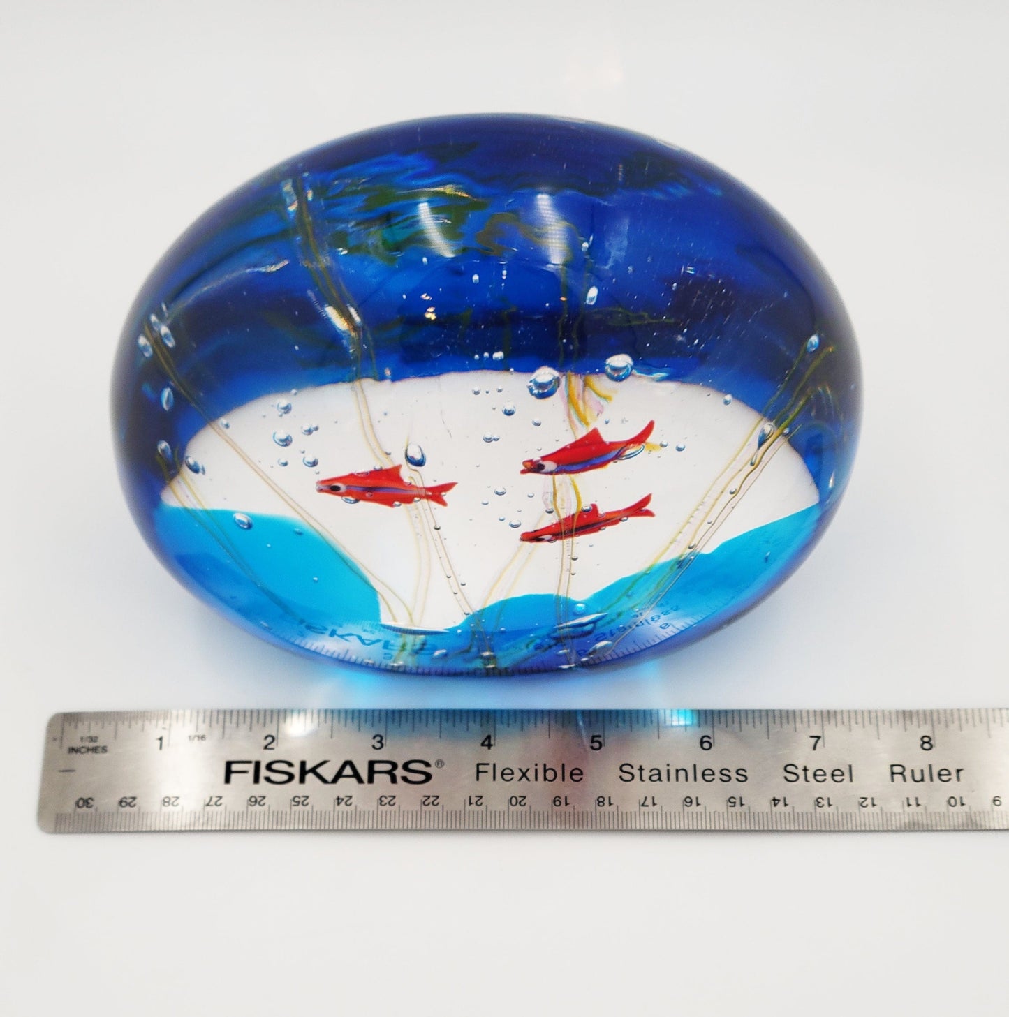 Murano Italy Sculpture Vintage Murano Glass Fish Aquarium Art Sculpture