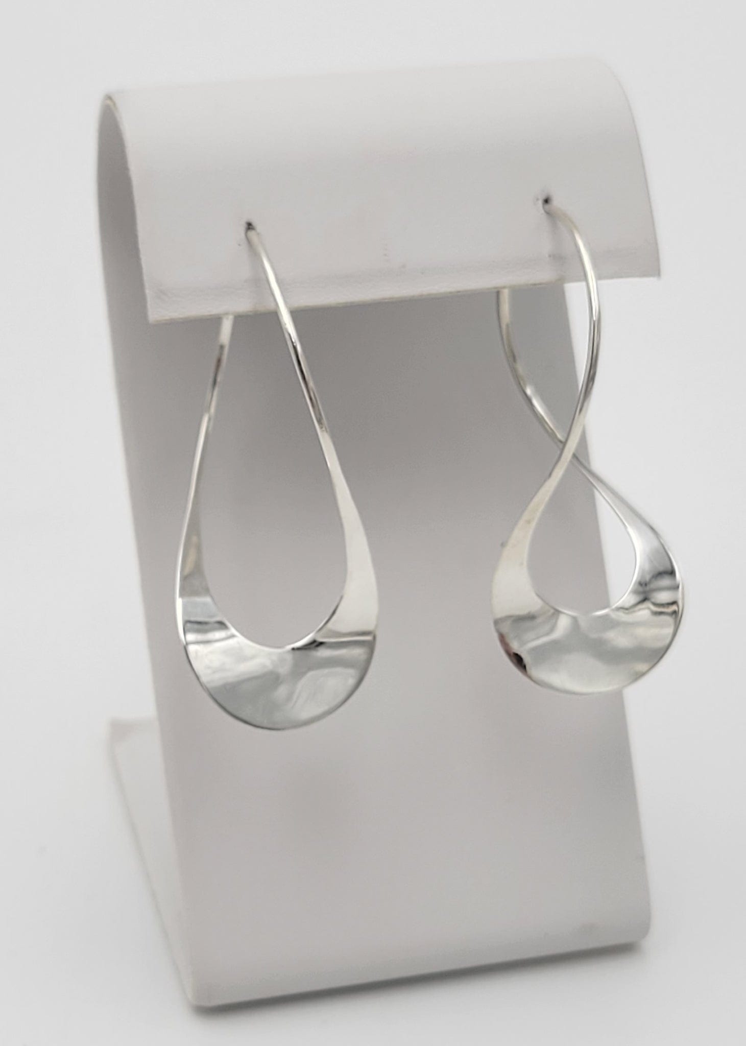 Designer sterling silver abstract figure dangle earrings outlet