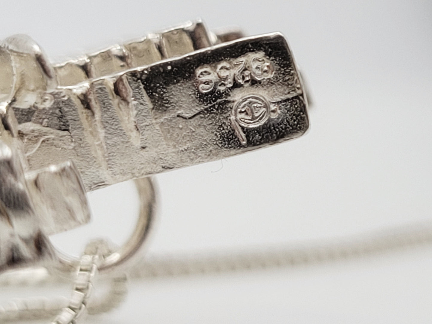 Studio Else & Paul Norway Jewelry Studio Else & Paul Norway Sterling Abstract Mod Brutalist 3D Necklace C. 1960s