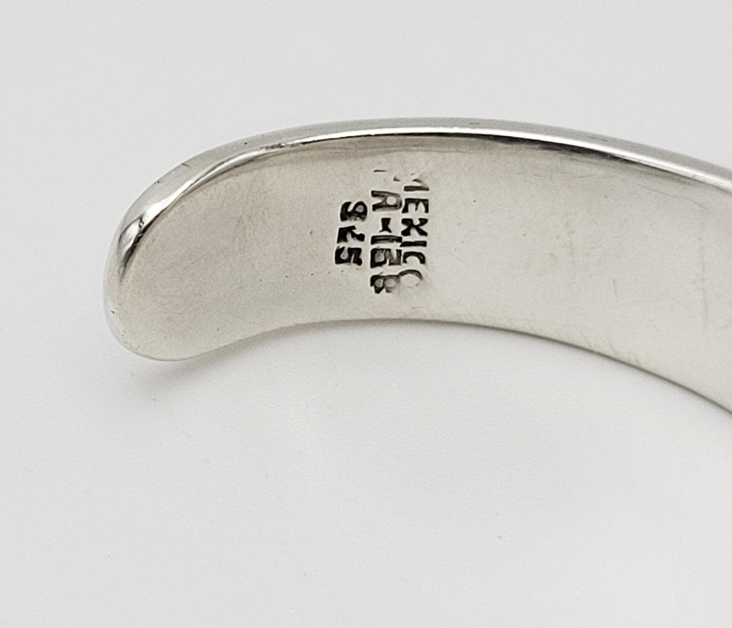 TA-138 Taxco Sterling Jewelry Vintage Taxco Modernist Sterling & Inlay Enamel Dragon Bracelet Earrings Set