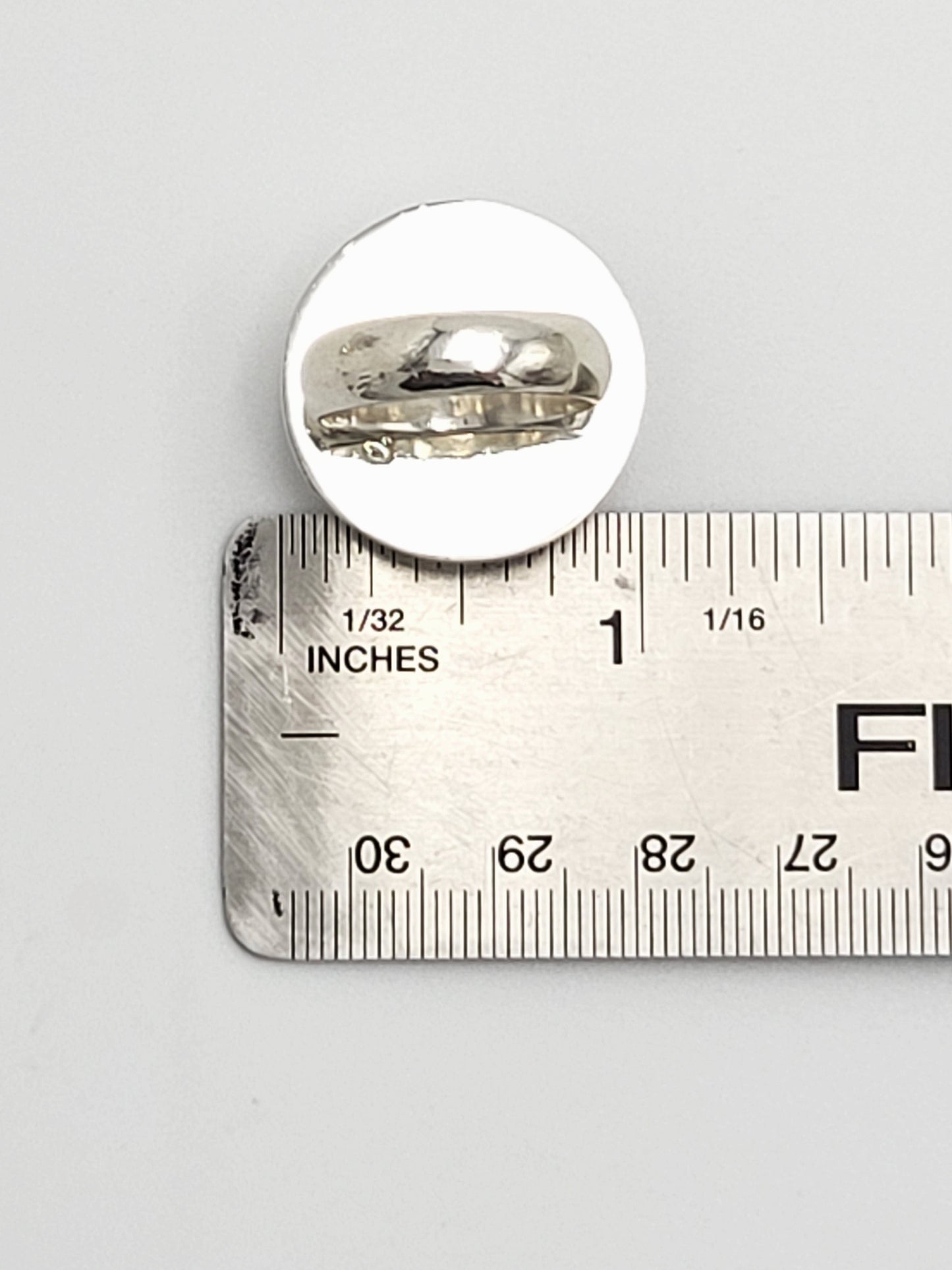 Taxco Sterling Jewelry Vintage Taxco Sterling & Onyx Huge Domed Statement Cocktail Ring 1980's