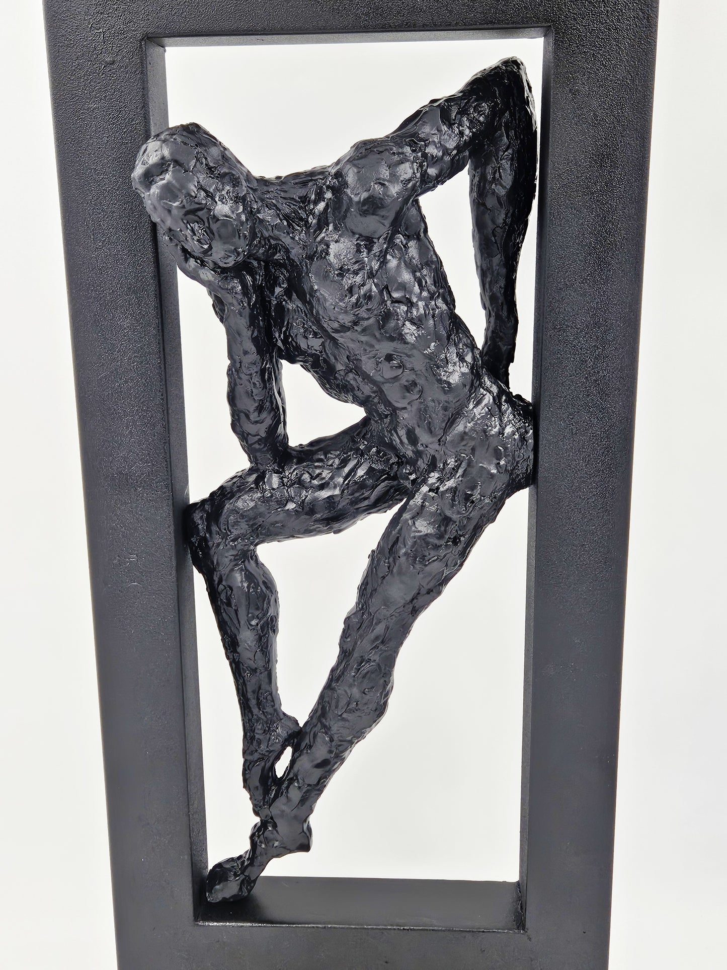 Austin Prod Post Mod Impressionist Gerard Koch Man in Frame Sculpture 2000s