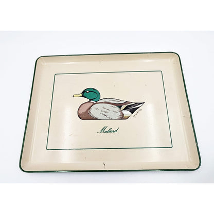 Georges Briard Serveware Rare Georges Briard Mallard Duck Tray &amp; Ice Bucket Barware Set 1950s