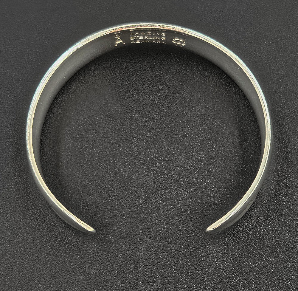Denmark Ove Wendt for Age Fausing Sterling Silver Cuff Bracelet C. Early 1980s