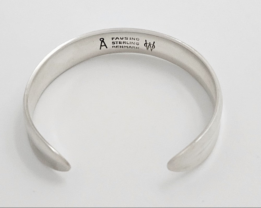 Denmark Ove Wendt for Age Fausing Sterling Silver Cuff Bracelet C. Early 1980s