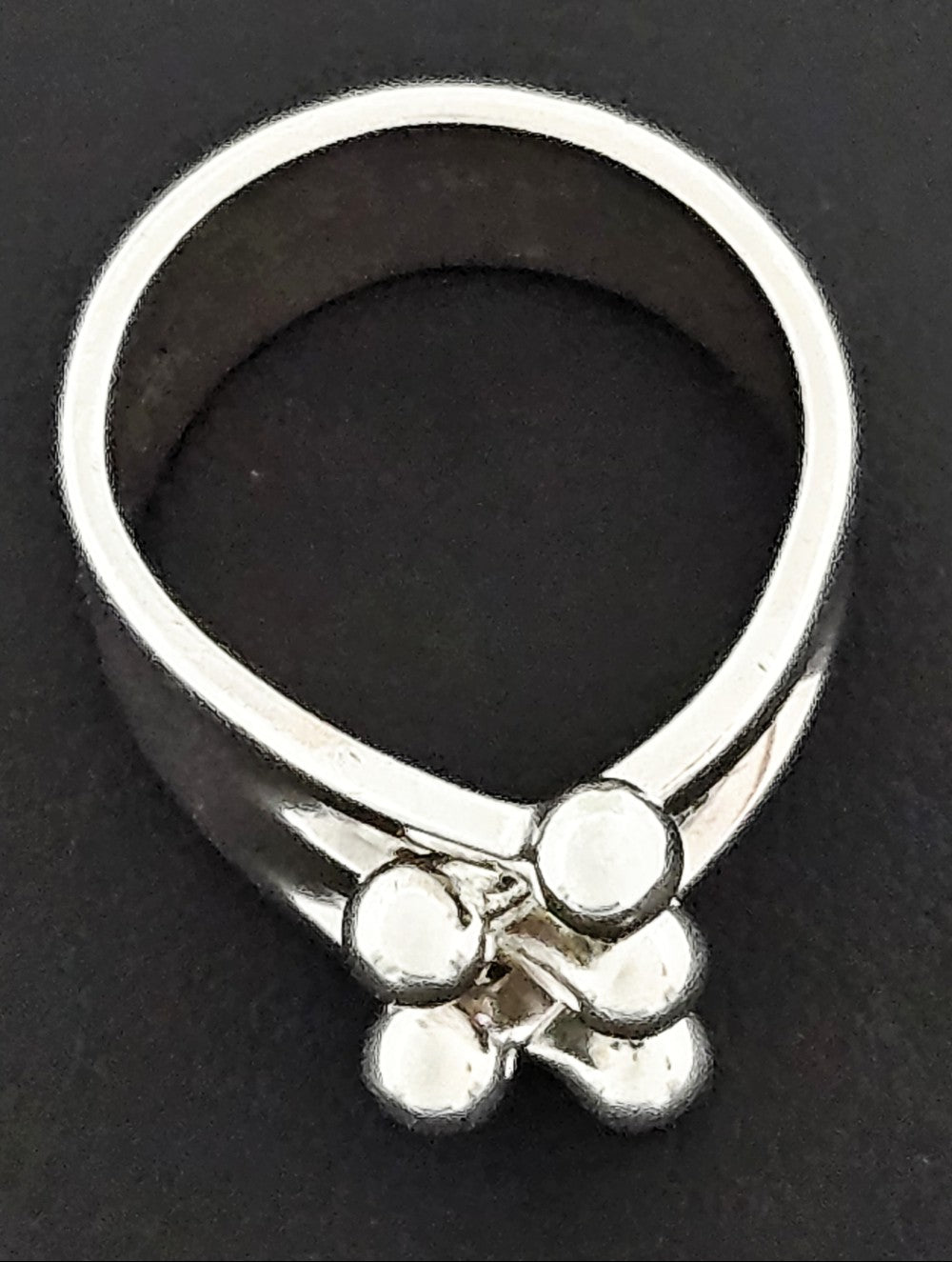 Norway + Designs AGE Sterling Modernist 5 Prong Crown Jester Ring C 1960s