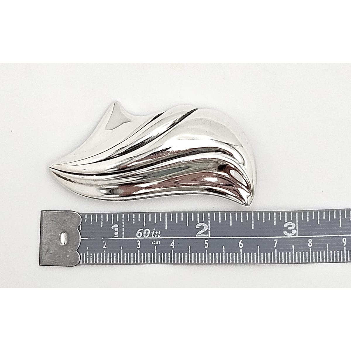 Fabulous Designer Kabana Sterling Silver Large Modernist Brooch 1980/90s - image 9 of 10