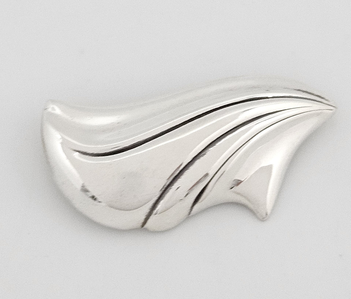 Fabulous Designer Kabana Sterling Silver Large Modernist Brooch 1980/90s