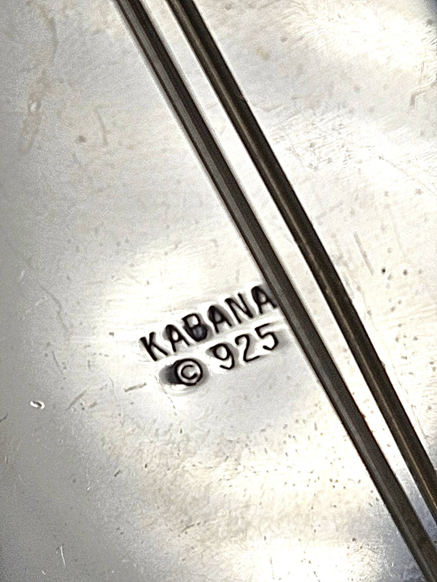 Fabulous Designer Kabana Sterling Silver Large Modernist Brooch 1980/90s