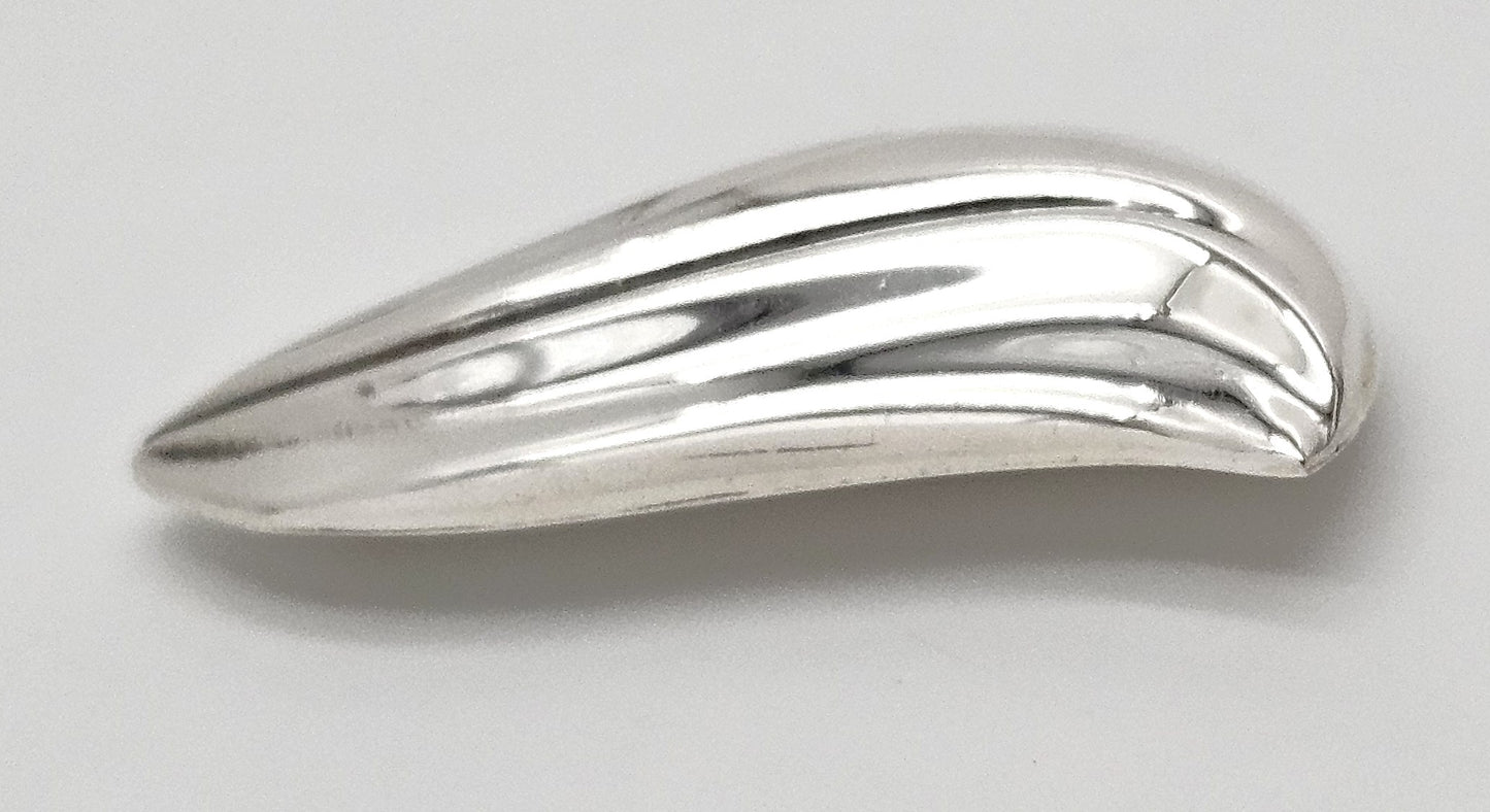 Fabulous Designer Kabana Sterling Silver Large Modernist Brooch 1980/90s