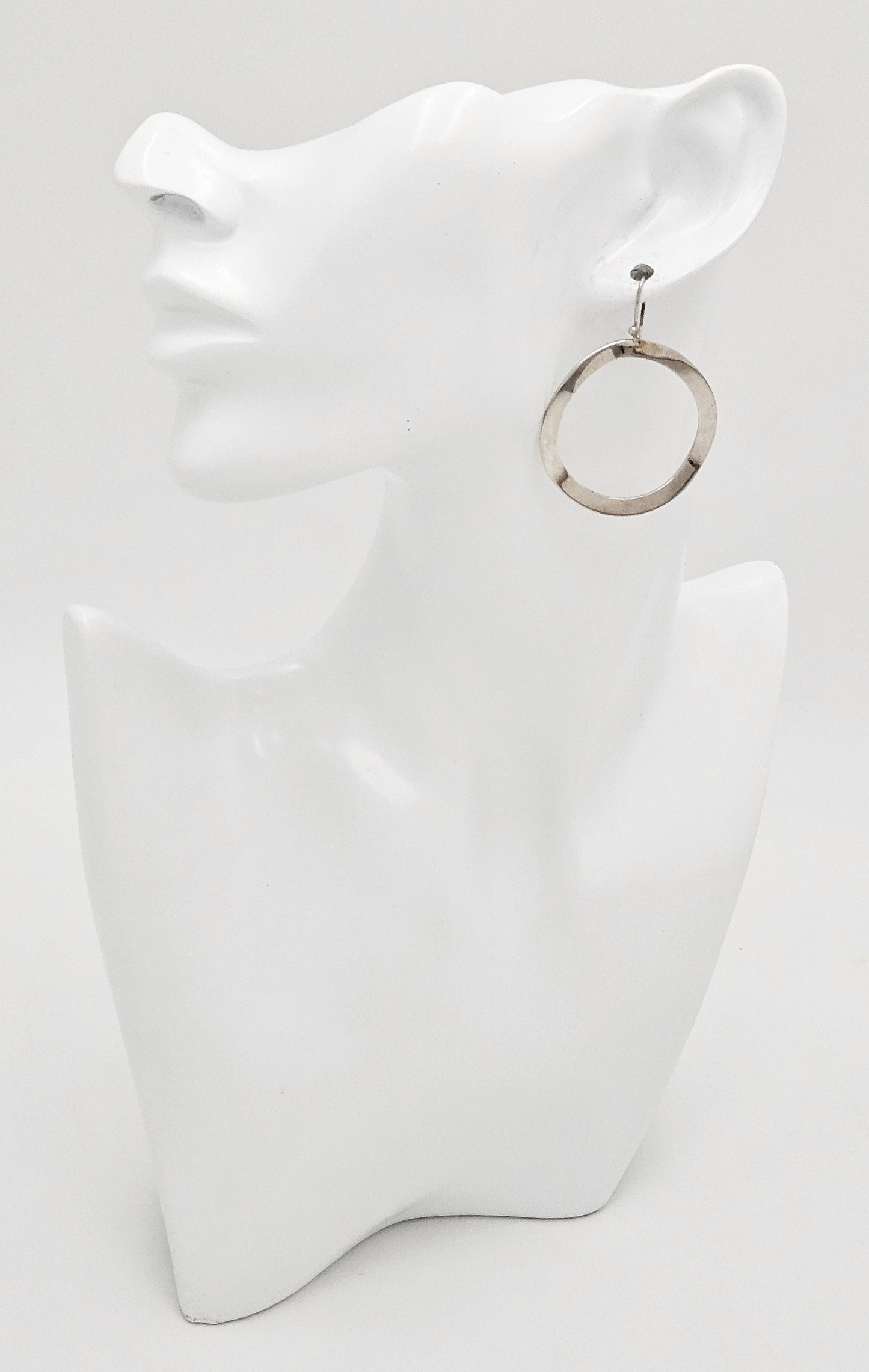 Retired Ippolita Italy Sterling Modernist Wavy Circle Bracelet Earrings Set Mint