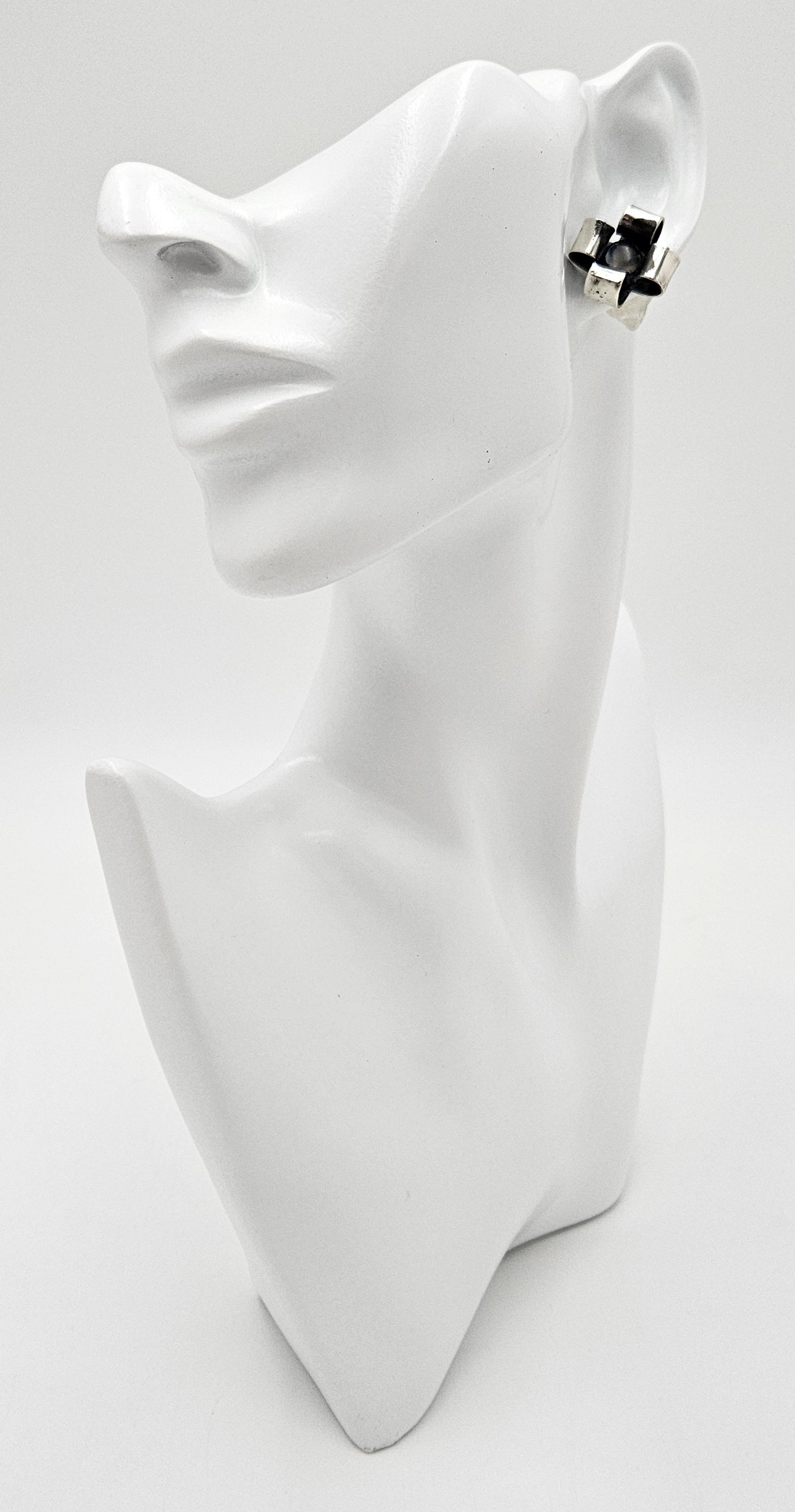 Superb Rare Sam Kramer Sterling Moonstone Brooch Earrings Demi Parure Set