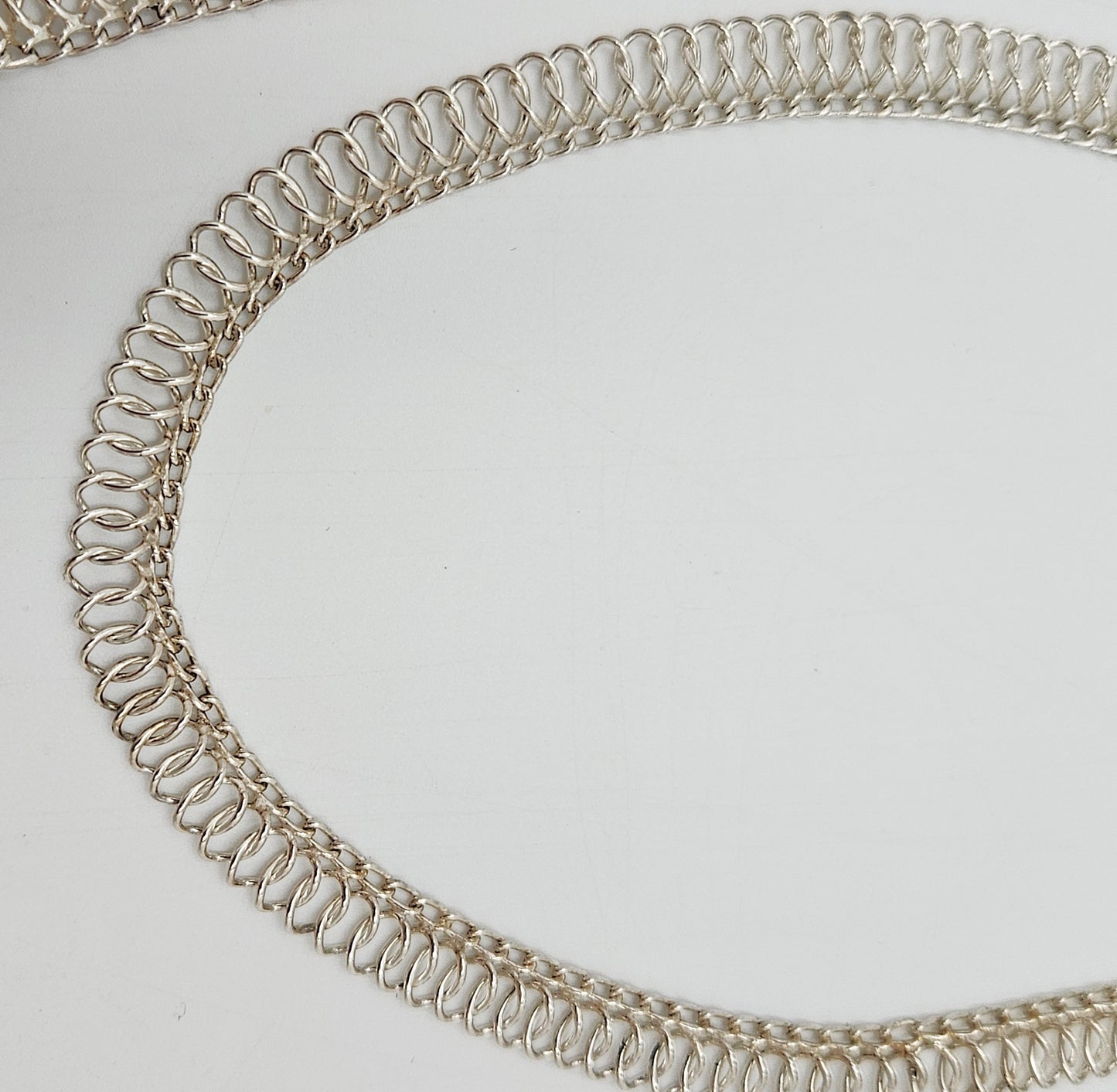 Binder Denmark sterling silver modernist Links Necklace Bracelet Set 1940-50s, view 8 of 10
