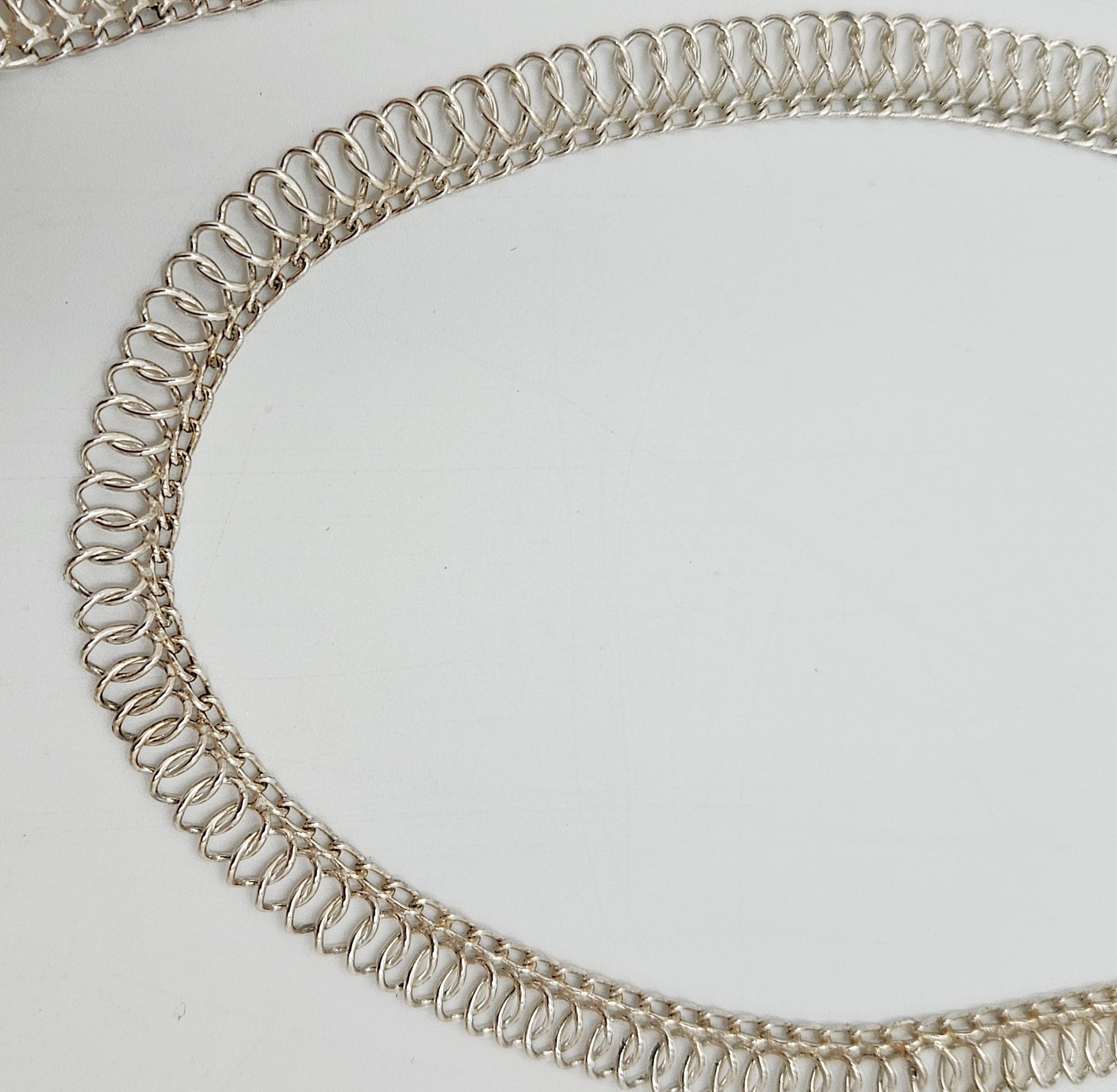 Binder Denmark sterling silver modernist Links Necklace Bracelet Set 1940-50s, view 8 of 10