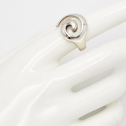 RLM Robert Lee Morris Sterling Silver Modernist Swirl Cocktail Ring Circa 1980s - image 1 of 8
