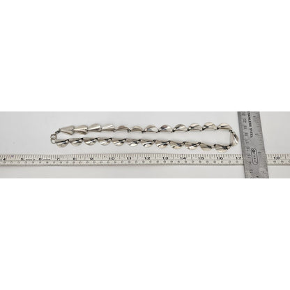 Niels Erik From Denmark sterling silver Art Deco Flora Fauna Necklace circa 1940s, view 9 of 9