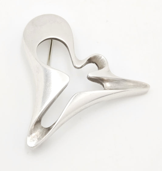 Georg Jensen sterling silver Koppel Biomorphic Brooch, view 1 of 7