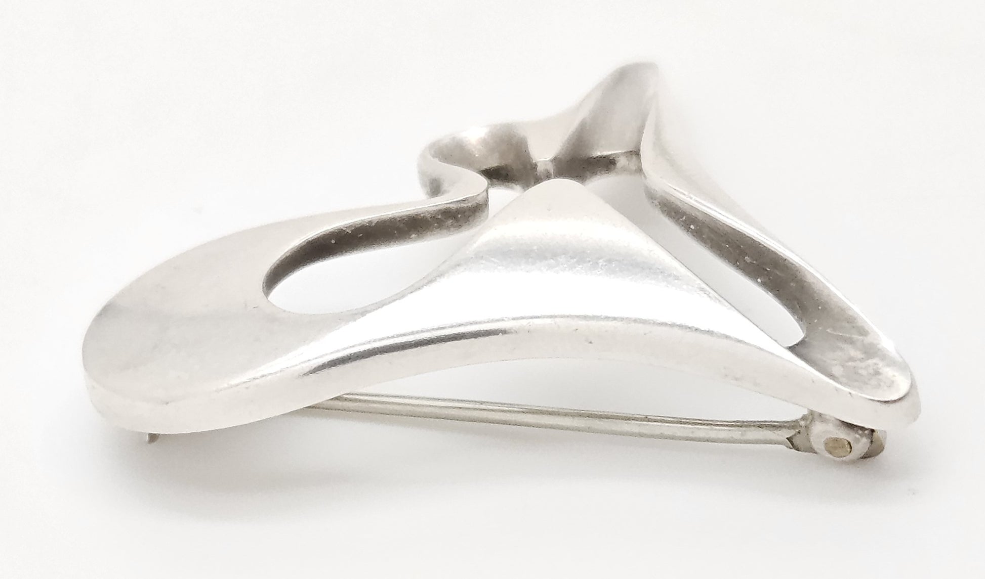 Georg Jensen sterling silver Koppel Biomorphic Brooch, view 3 of 7