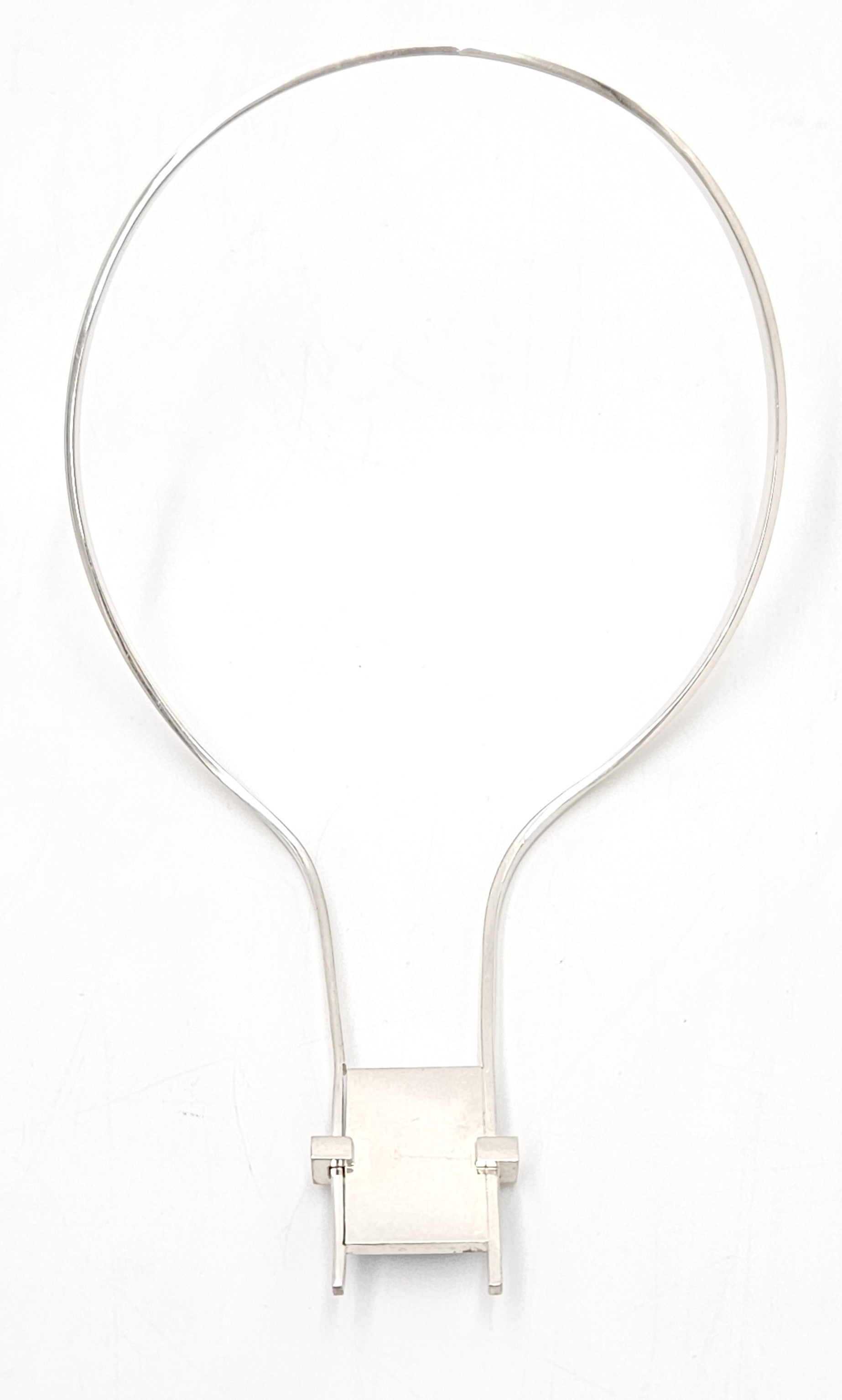 Pekka Piekainen for Auran Kultaseppa Finland sterling silver and enamel Necklace 1973, view 6 of 10