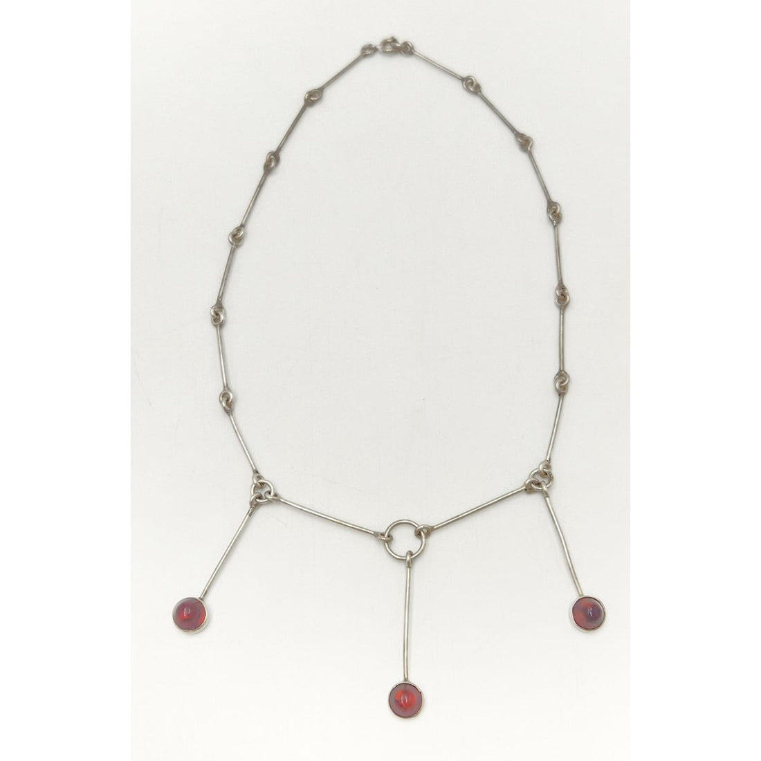 Assentorp Denmark sterling silver and Amber Multi-Pendant Articulating Necklace 1960s, view 1 of 8