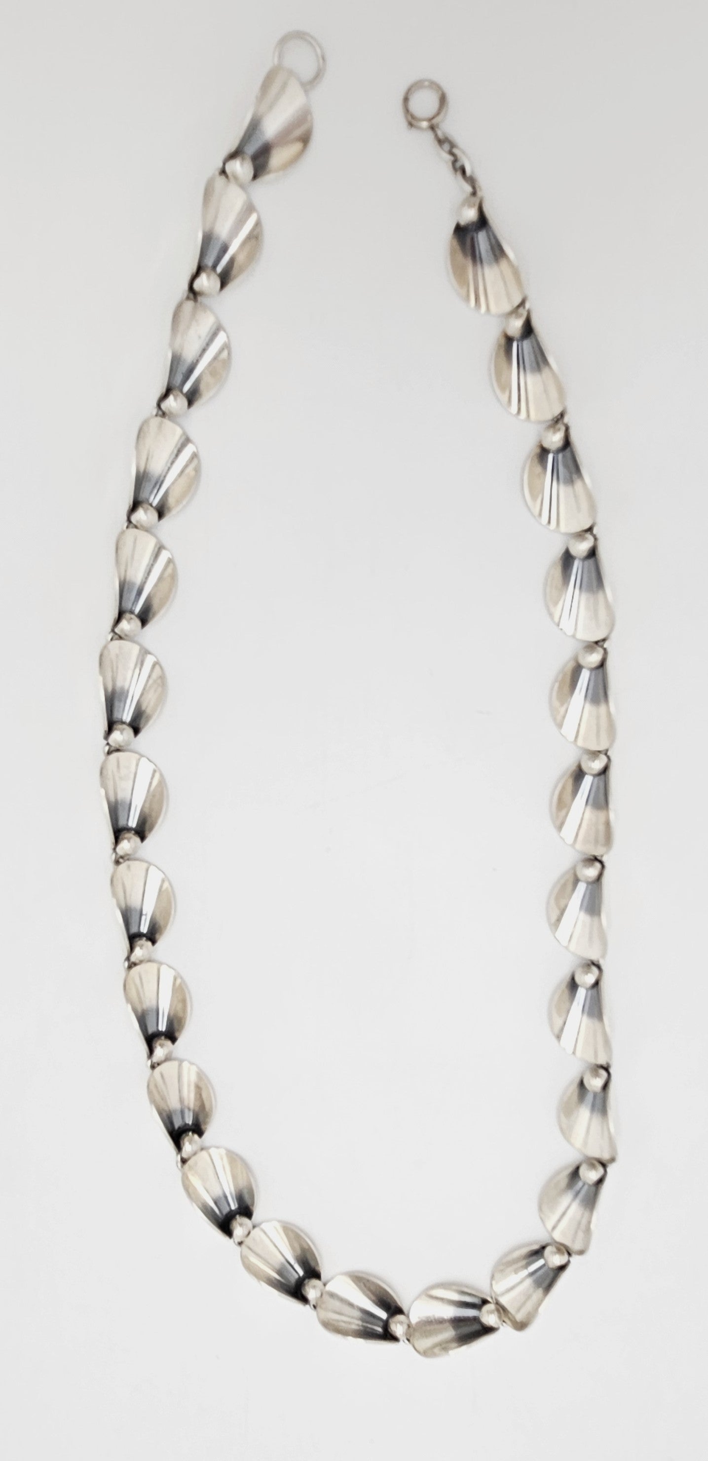 Niels Erik From Denmark sterling silver Art Deco Flora Fauna Necklace circa 1940s, view 3 of 9
