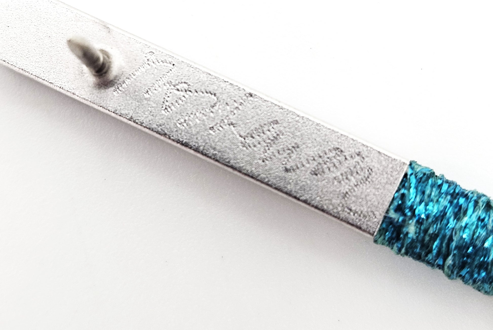 Postmodern Memphis Style Geometric Bar Statement Brooch Signed Dated 1988, alternate product view 6