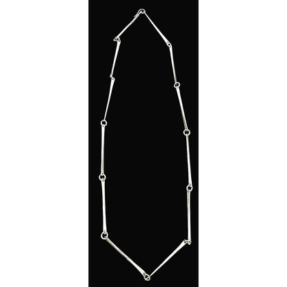 Rare Danish Designer Søren Borup Sterling Modernist XL Bar Link Necklace 1960s