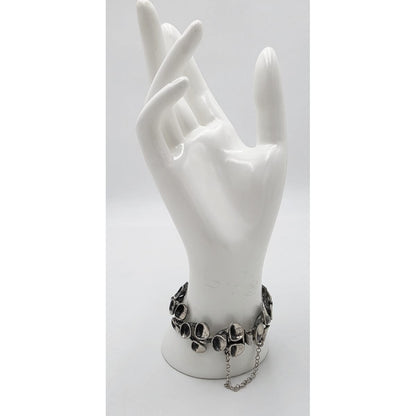 Rare Valon Kulta Hopea Valo-Koru Finland Sterling Reindeer Moss Bracelet 1972, alternate product view 3