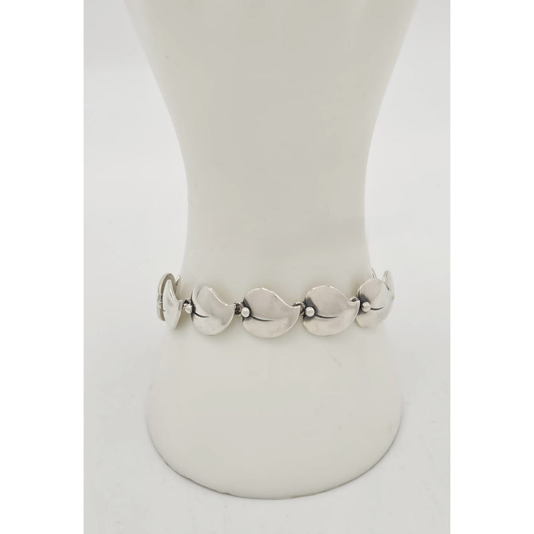 Niels Erik From of Denmark Sterling Flora Fauna Link Bracelet Circa 1940s/1950s, alternate product view 2