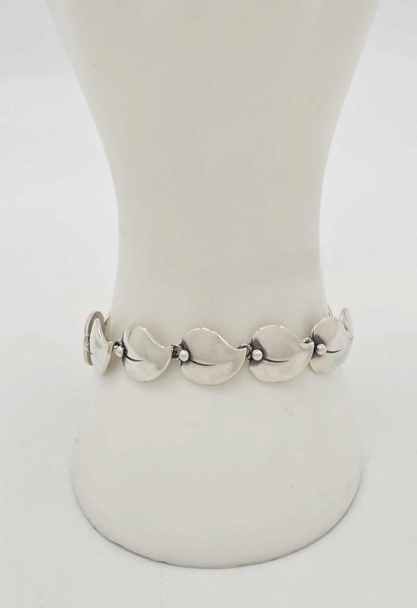 Niels Erik From of Denmark Sterling Flora Fauna Link Bracelet Circa 1940s/1950s, alternate product view 2