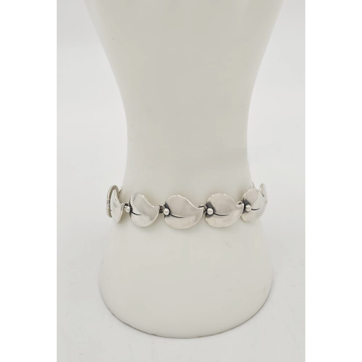 Niels Erik From of Denmark Sterling Flora Fauna Link Bracelet Circa 1940s/1950s, alternate product view 2