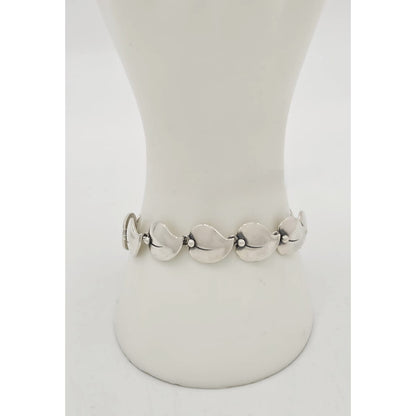 Niels Erik From of Denmark Sterling Flora Fauna Link Bracelet Circa 1940s/1950s, alternate product view 2